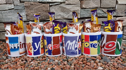 Chocolate Wrapper Mugs