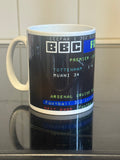 Tottenham 1-4 Arsenal ceefax mug