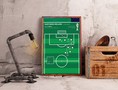 Iconic Goal Print: Healy v England