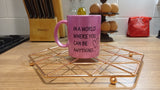 Be Kind Glitter Pink Mug
