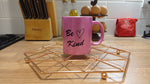 Be Kind Glitter Pink Mug