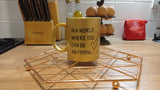 Be Kind Glitter Gold Mug