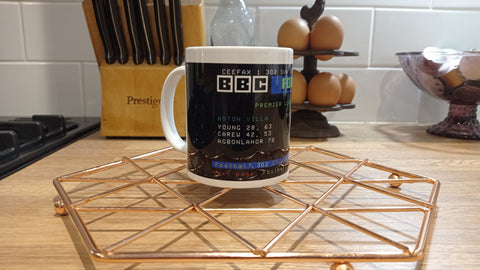 Aston Villa 5-1 Birmingham Ceefax Mug