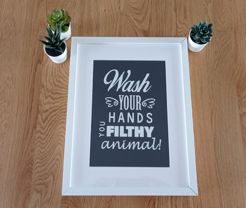 Wash Your Hands Vinyl Print