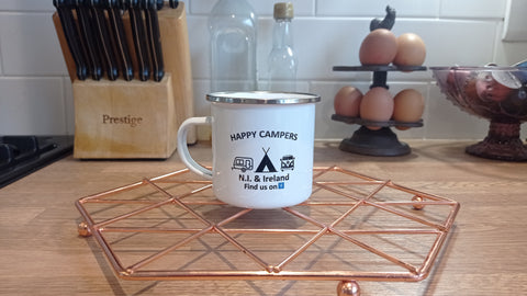 Happy Campers Enamel Camper Mug