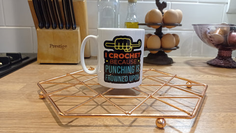 I Crochet Because Mug