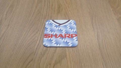 Man Utd Inspired 1990 Away Coaster