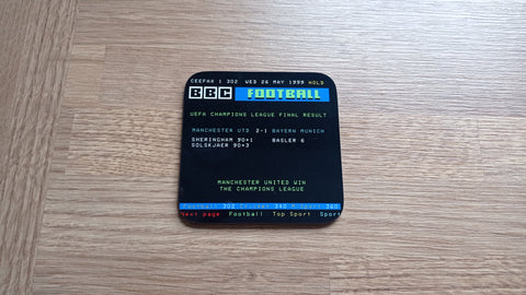 Man Utd 2-1 Bayern Munich Ceefax Coaster