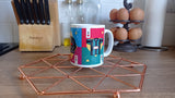 Aston Villa Inspired Retro KitCards Mug