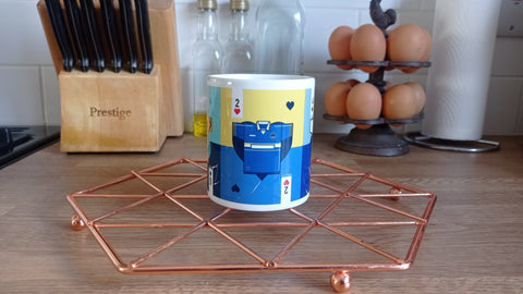 Everton Inspired Retro KitCards Mug