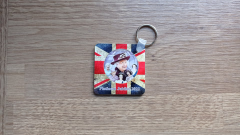 Platinum Jubilee Photo Key Ring