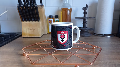 #HerGameToo Cricket Black Mug